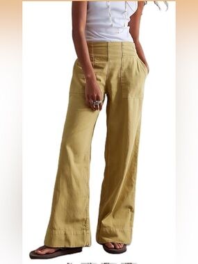 Free People Dupe!! Gorgeous Yellow Trouser Pants